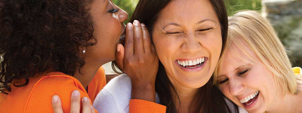 Friends laughing