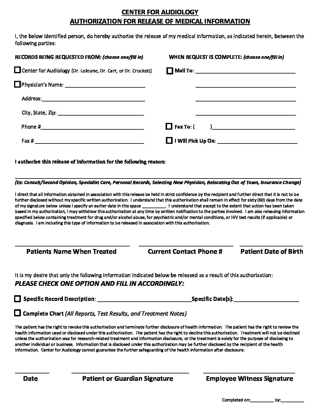 Kaiser California Medical Records Fax